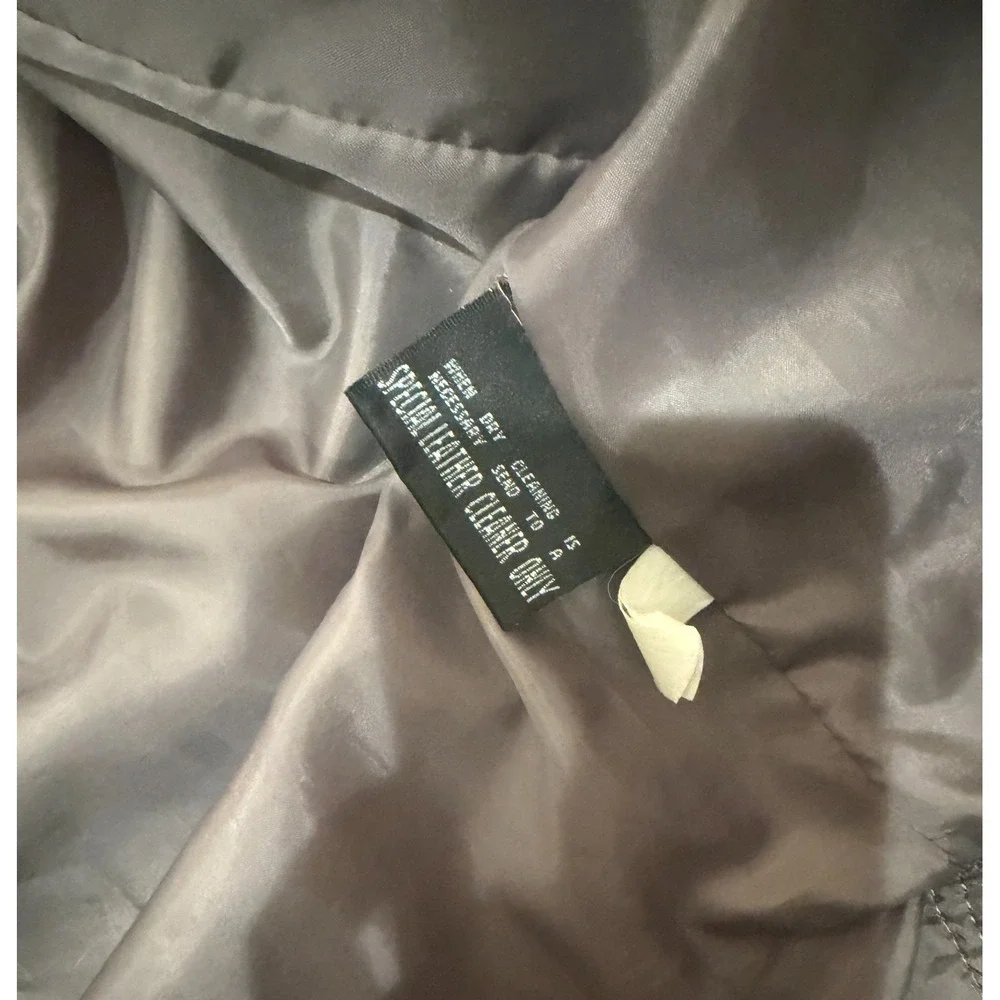 Vintage M Julian Wilsons Suede Utility Jacket XL Convertible Zip Off Sleeves Y2K - Picture 11 of 11